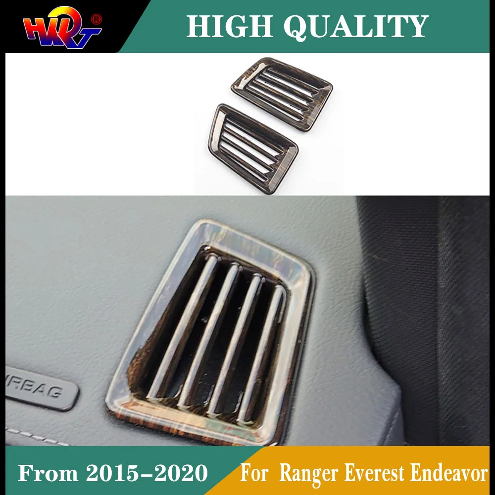

2pc ABS Air Conditioning Dashboard Vent Cover Fit for Ford Ranger Everest Endeavor 2015 2016 2017 2018 2019 2020 Car Styling