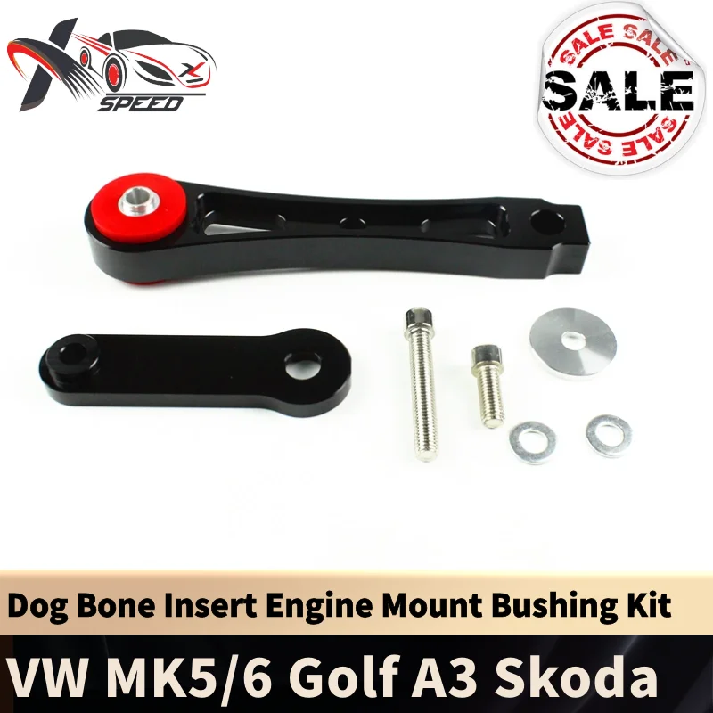 For VW Golf 5 Golf 6 MK5 MK6 Jetta Audi A3 TT Skoda Seat Dog Bone Insert Engine Mount Bushing Kit