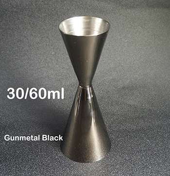 Black 30 60ml Интегрированный Джиггер двойной шейкер для коктейля бар мера с травленым узором Бар инструменты - Цвет: Black 30 60ml