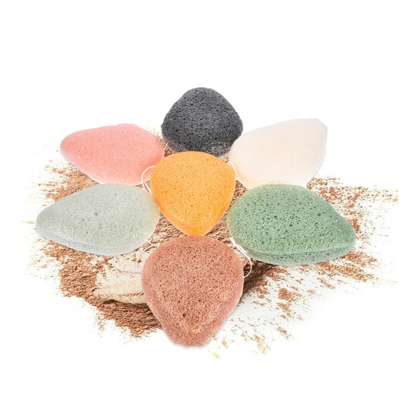 Губка в форме капли воды Konjac косметическая губка для очистки лица Натуральный