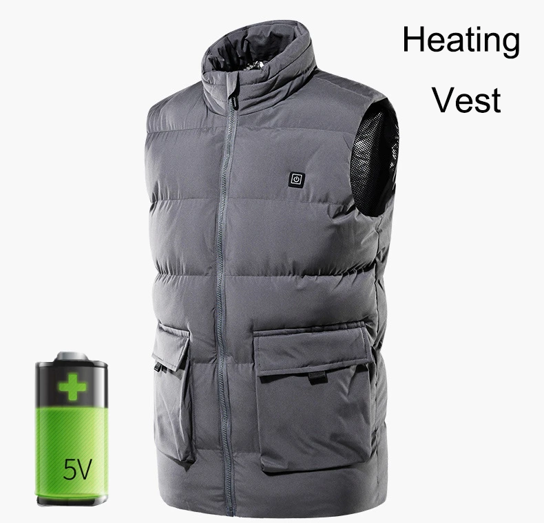 

Usb Women Coat Thermal Vest Heated Jacket Men Winter Warm Body Heating Clothes Top Charging Heated Coat Windy Snow Day Wear 2020