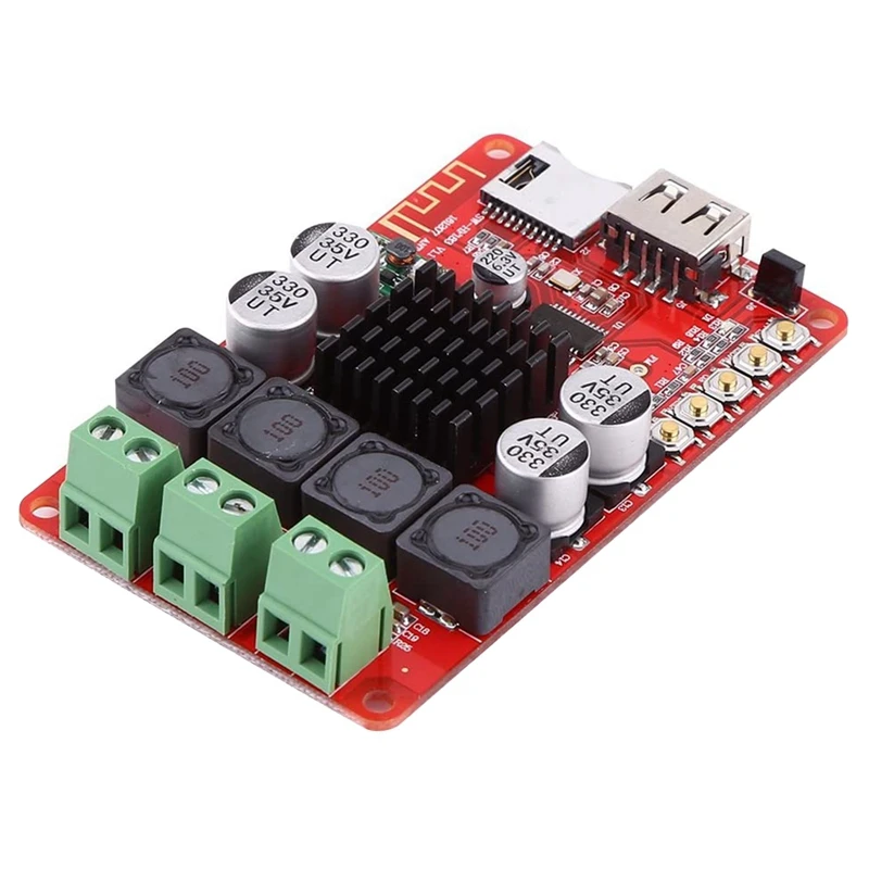 Плата цифрового усилителя TPA3116 50 Вт X2 плата стерео Bluetooth декодер TF-карты с