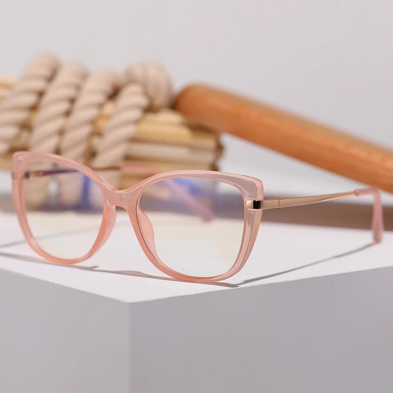 

80064 TR90 Anti-blue Light Square Glasses Frame Spring Legs Men Women Optical Fashion Computer EyeGlasses