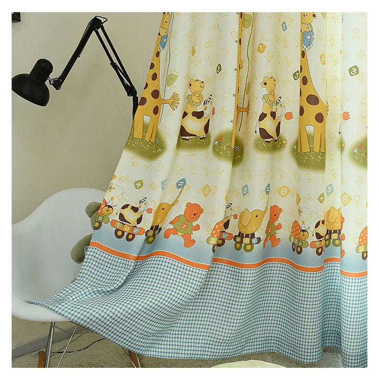 Занавески с мультяшным изображением жирафа для гостиной столовой спальни. | Дом и