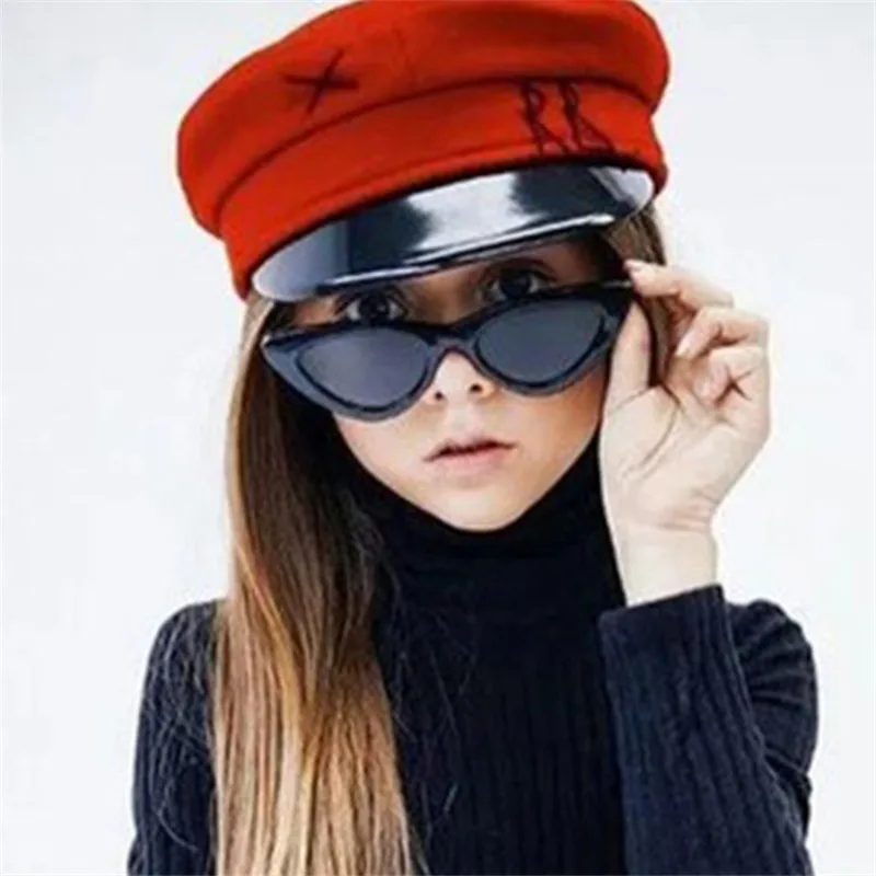 Классические детские солнцезащитные очки кошачий глаз Винтажные Солнцезащитные