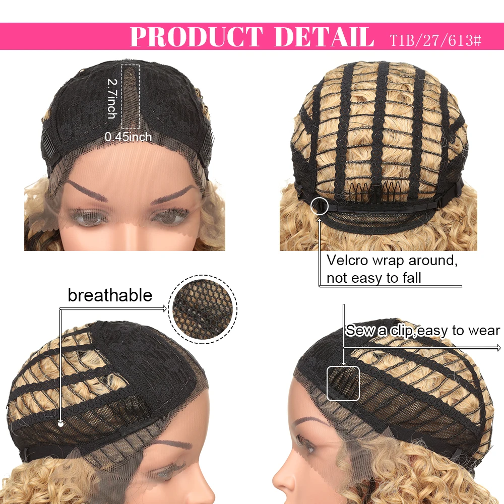 Парик с длинными вьющимися волосами 20 дюймов парик синтетическими кружевами