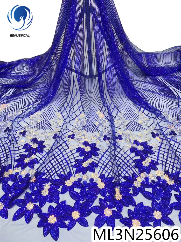 

Красивое Африканское кружево 2020, сетка, кружево, блестки, украшение, вышивка, французская фотография для свадьбы ML3N256