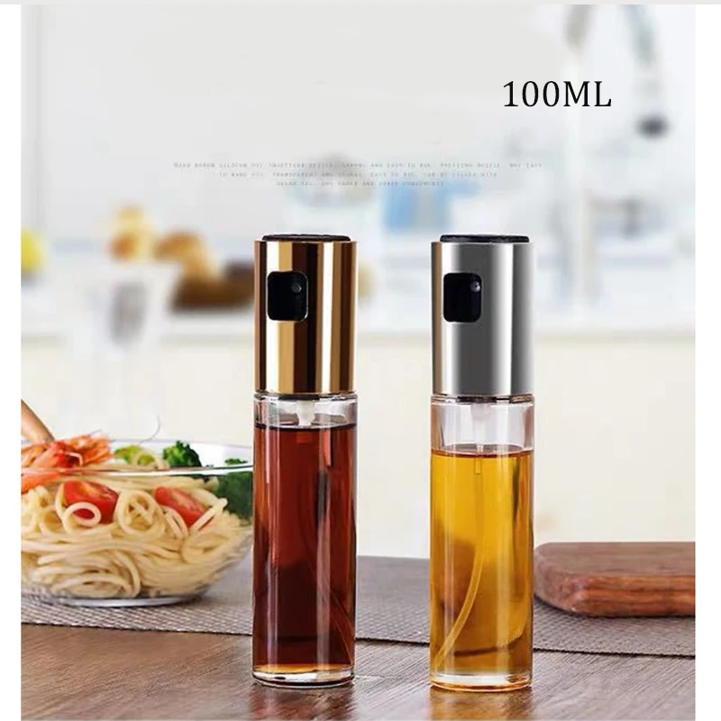 BBQ Olive Oil Sprayer Dispenser Bottle Cooking Glass Leak-Proof Drop Jar Sauce For And Vinegar Kitchen Tool | Дом и сад