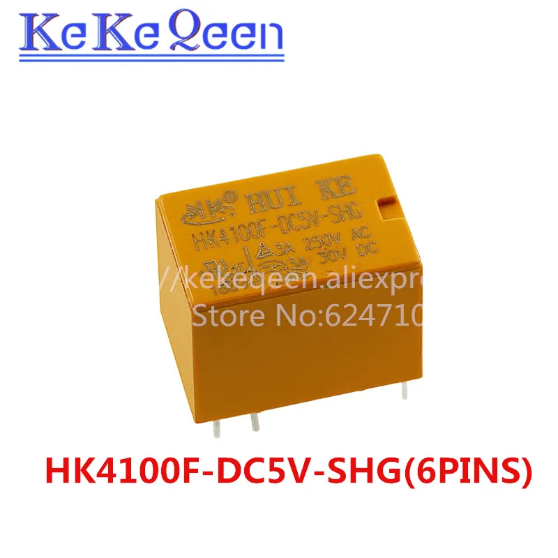 6 контактное реле с низким сигналом HK4100F DC3V В постоянного тока 5 в 9 12 24 А