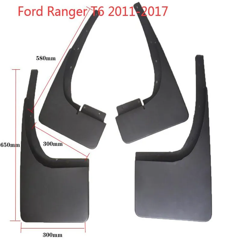 Автомобильные Брызговики для автомобиля Ford Ranger T6 2011 2017 Fender аксессуары 4