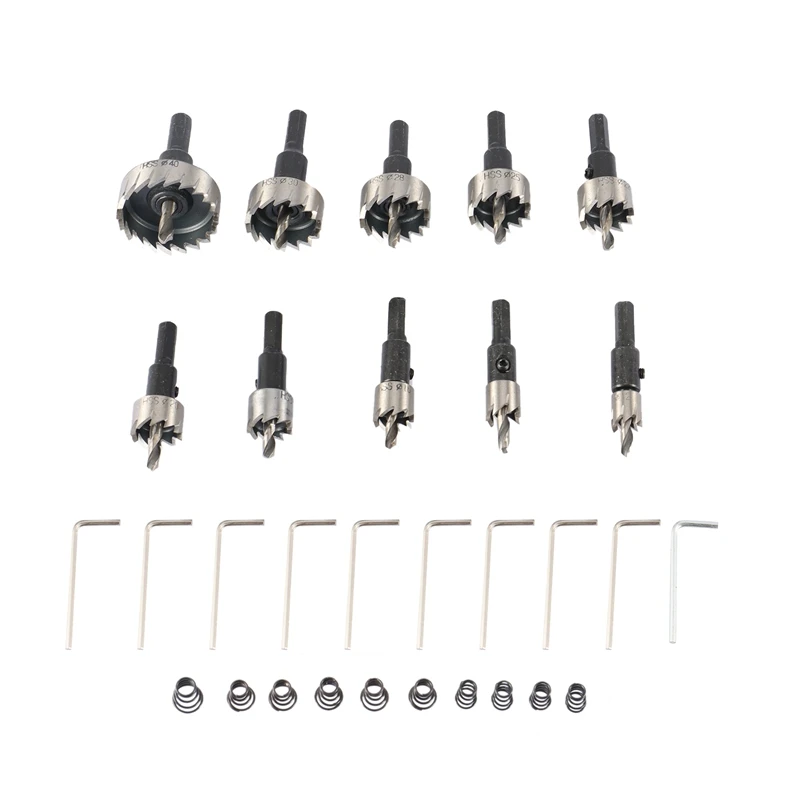 

Holesaw Tooth Kit Hss Steel Hole Saw Drill Bit Set Cutter Tool for Wood Metal Wood Alloy 12-40 mm