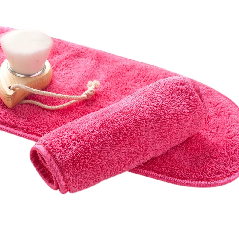 

Natural Antibacterial Protection Makeup Remover Cleansing Beauty Wash Tools Reusable Microfiber Facial Cloth Face Towel