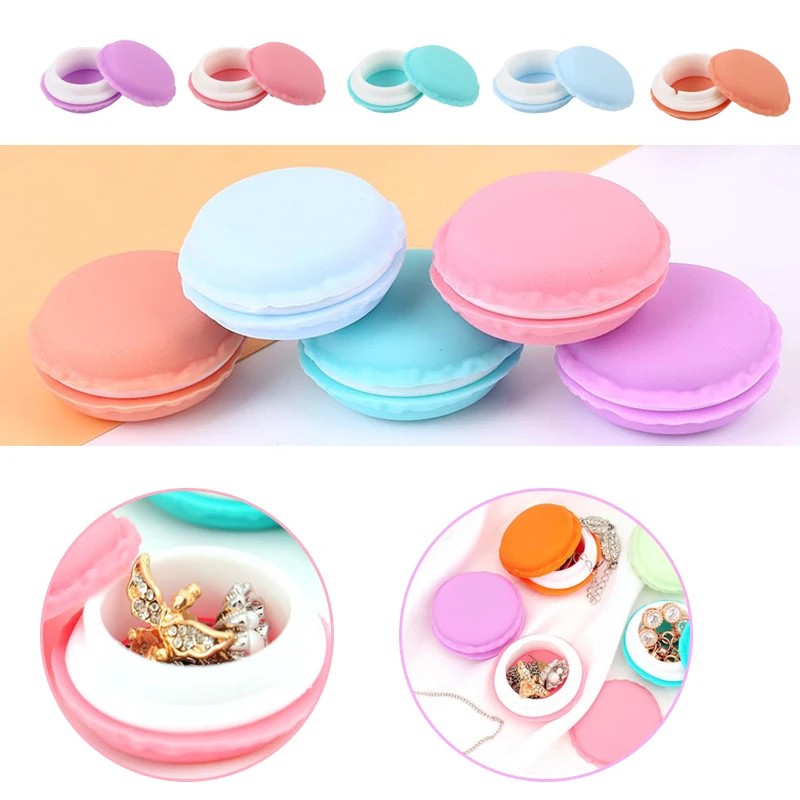 5Pcs Macaroon Jewelry Box Mini Earrings Rings Necklace Container for Wedding Diamond Pearl Storage Box Cute perla collar Cases (art.: 7a7ba78dd) - 7a7ba78dd