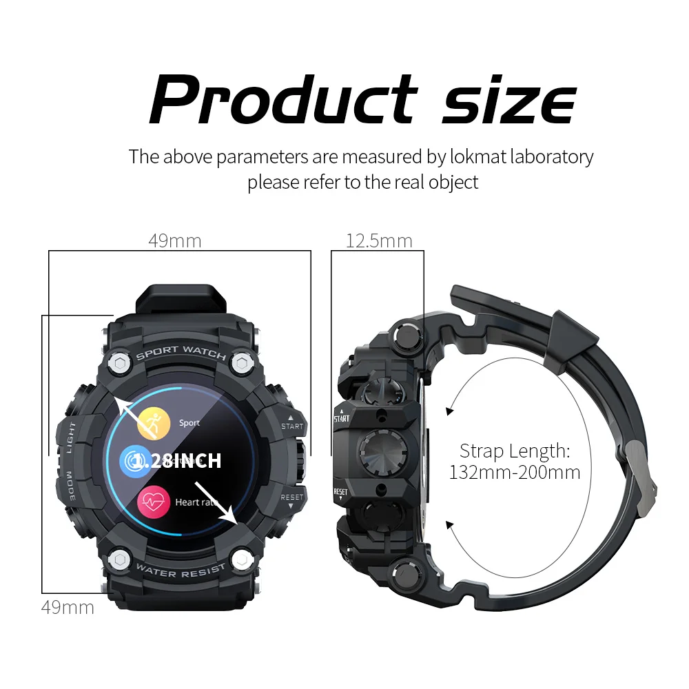 

Full Touch Screen Fitness Tracker Smart Watch Men Heart Rate Monitor Blood Pressure Smartwatch For Android ios