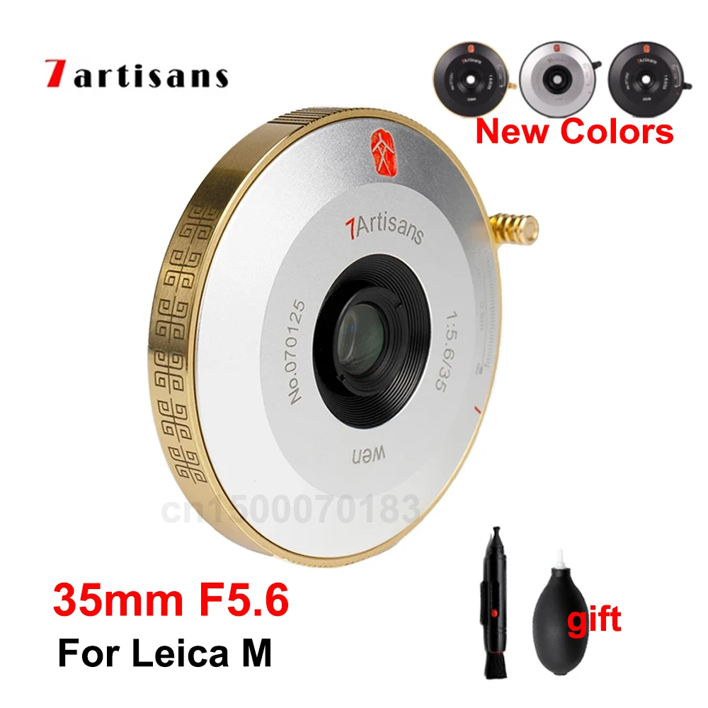 

7 artisans 7artisans 35mm F5.6 Lens Full Frame Large Aperture Leica M Mount Camera Len MF for Leica M-Mount Camera M-M M8 M9 M10