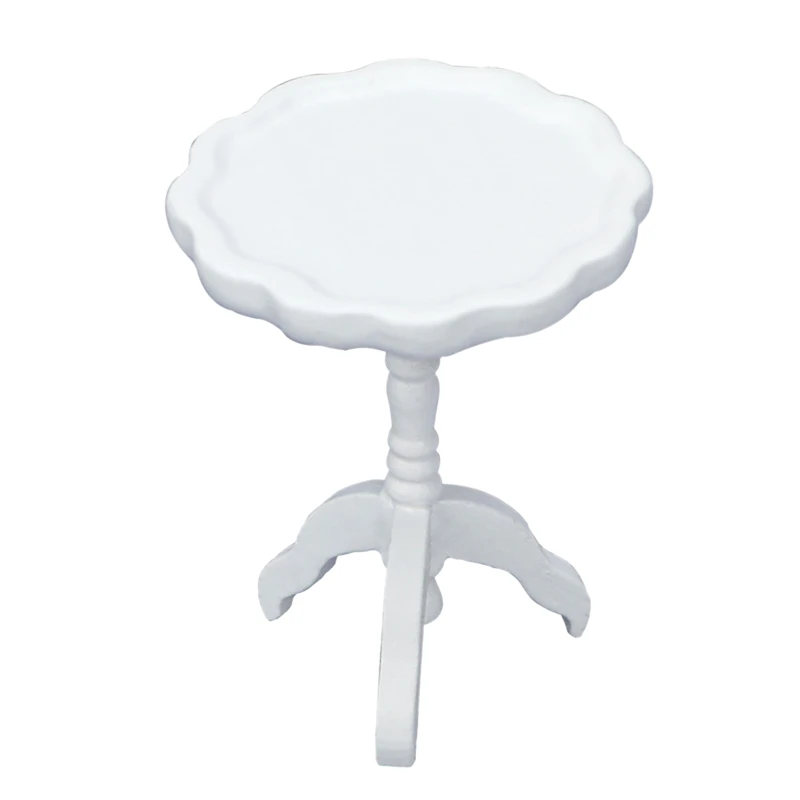 

Аксессуары для украшения кукольного домика, 1:12 миниатюрная мебель для кукольного дома деревянный круглый столик для детей