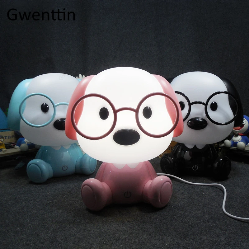 

Dog Panda Led Night Lamp for Kids Rooms Night Lights Children Cartoon Table Lamps Bedroom Home Decor Baby Christmas USB Gift