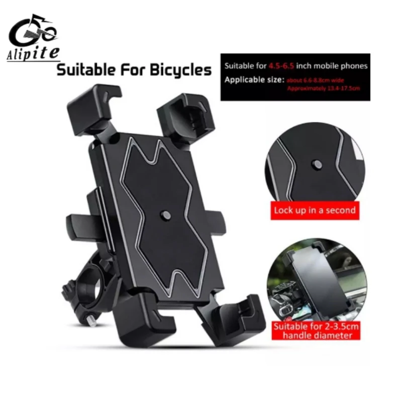 

360 ° Rotation Bicycle Motorcycle Phone Holder Cycling Shock-absorbing Handlebar Mount Bracket for iPhone Samsung Accessories
