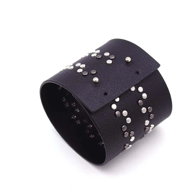 D & роскошные кожаные браслеты с заклепками в стиле панк ручной работы для женщин