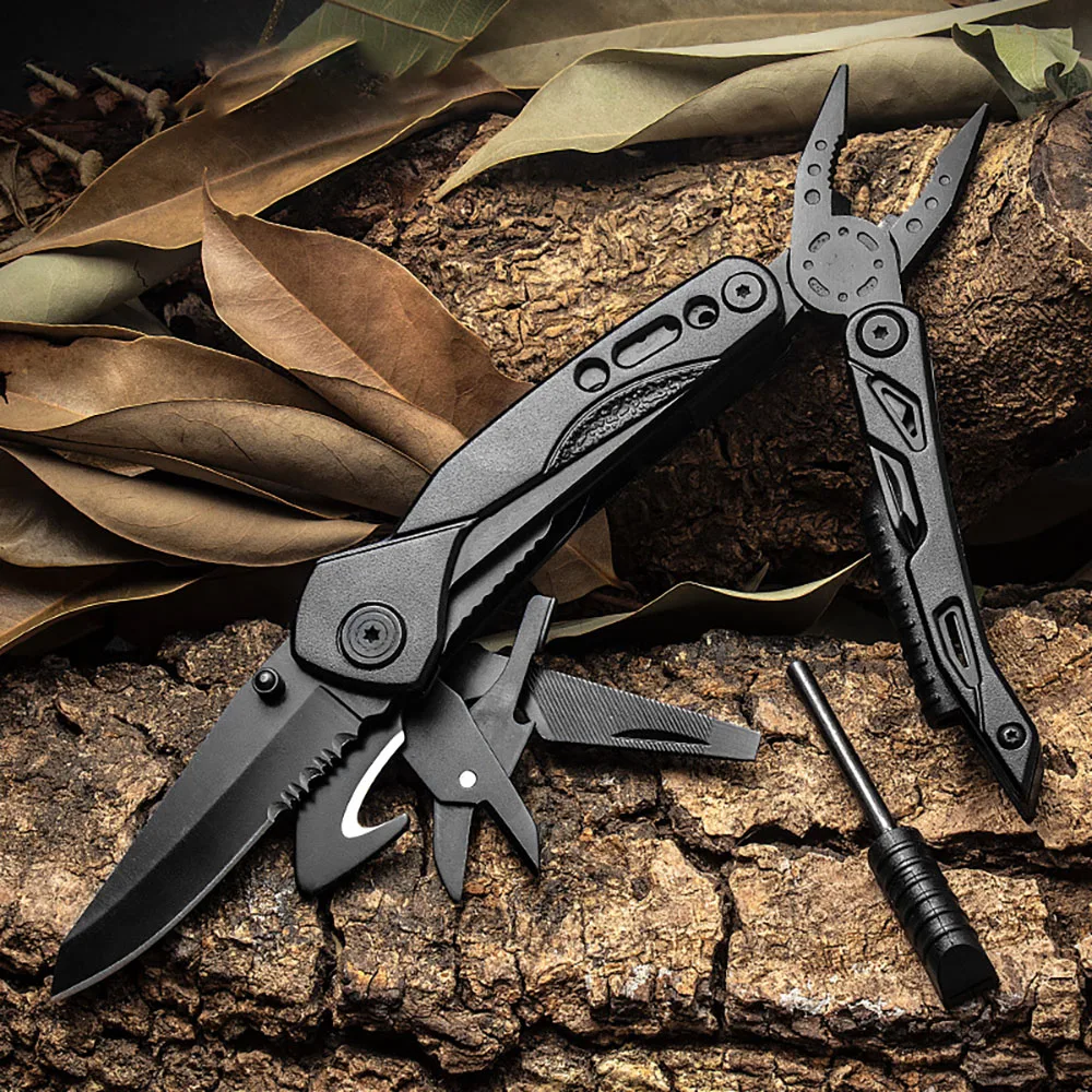 

13 in 1 Camping Pliers Multifunctional Wire Cutter Steel Outdoor Tactical Plier Multi Tools For Travel Camping Fold Knife