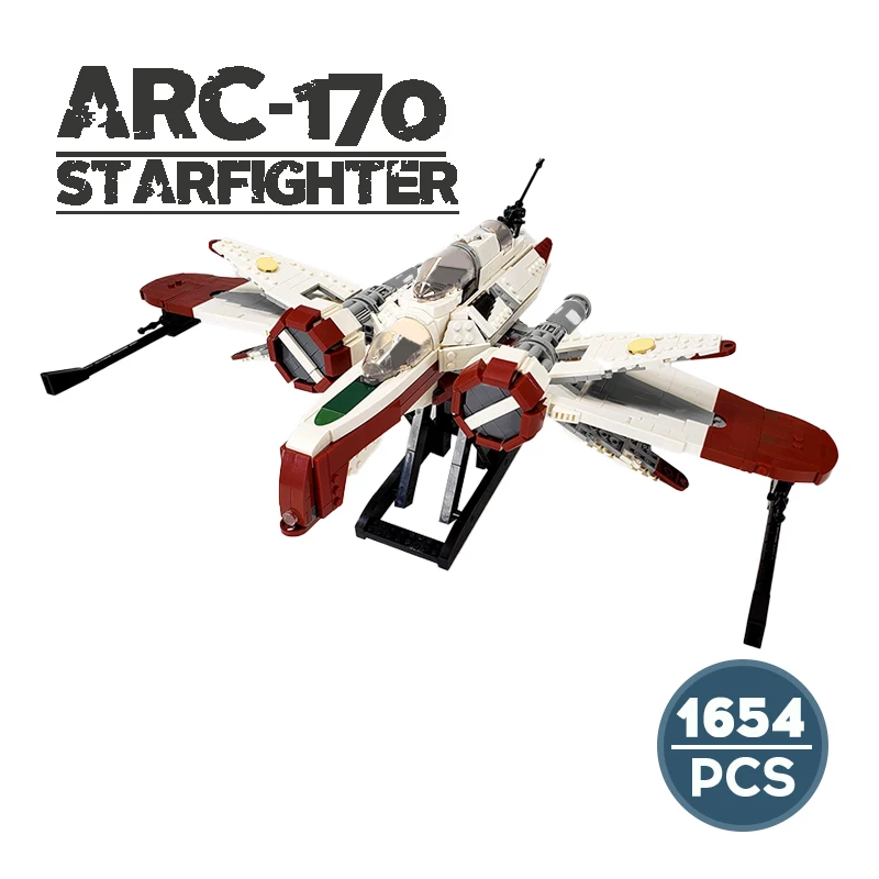 

Набор строительных блоков для детей: космическая война ARC-170, боевой самолет