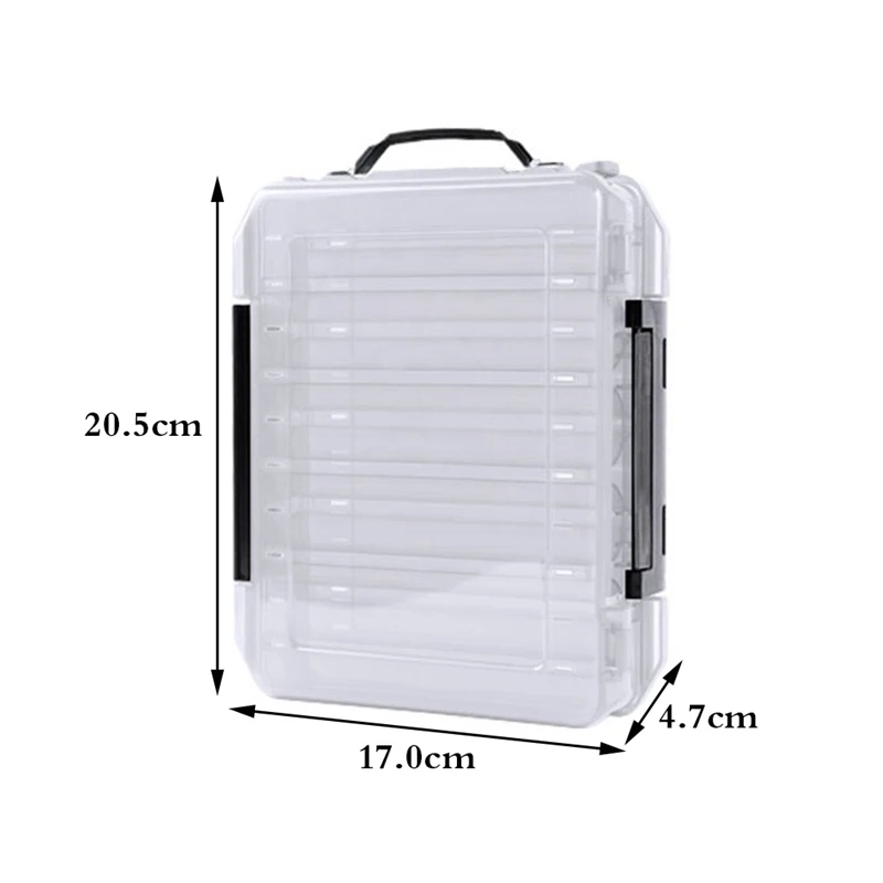 Recommend Double Side Multi-Purpose Fly Fishing Tackle Box Plastic Bait Trimming | Спорт и развлечения