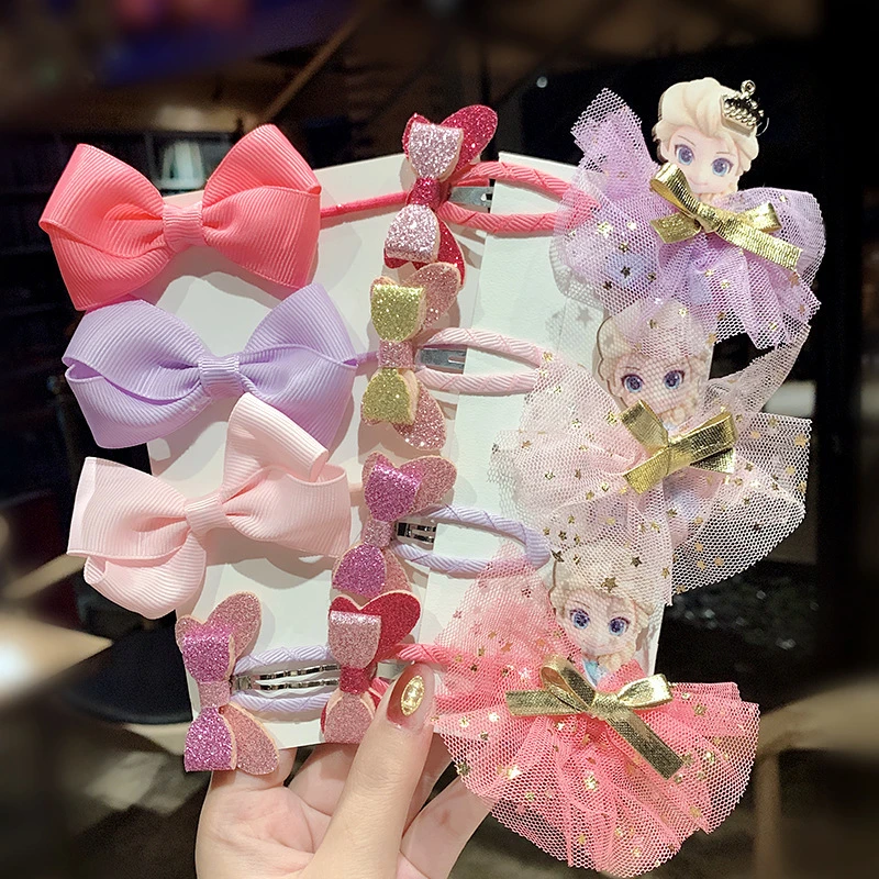 Новые Детские марочное зажим для волос клип с изображением Эльзы из мультфильма