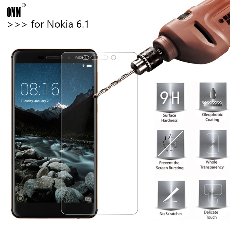 2.5D 0 26 мм 9H закаленное стекло для Nokia 6 1 защита экрана закаленная Защитная пленка