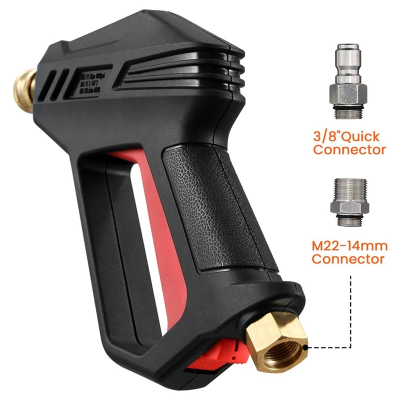 

Pressure Washer Upgrade Version Car Power Washer with M22-14 mm and 3/8 inch Quick Inlet Connector