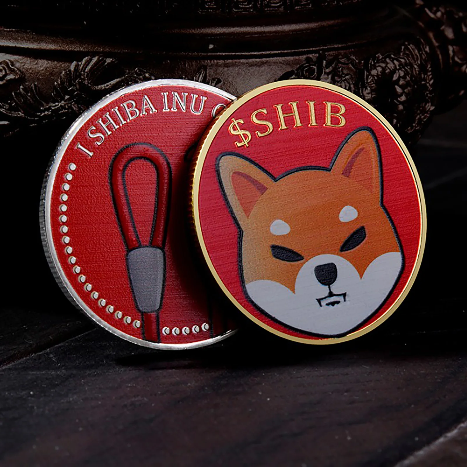 

Cool New Dogecoin Killer Shiba Inu Coin (SHIB) CRYPTO Metal Gold Plated Physical Shib Doge Killer Souvenir Commemorative Coins