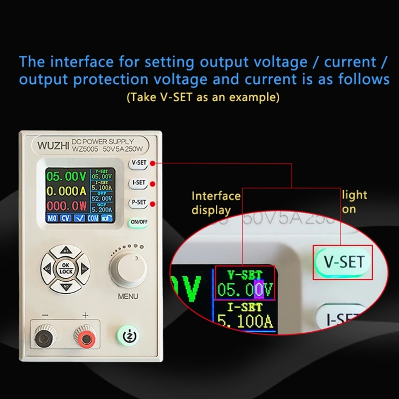 WZ5005 постоянного/переменного тока понижающий преобразователь CC CV с алюминиевой