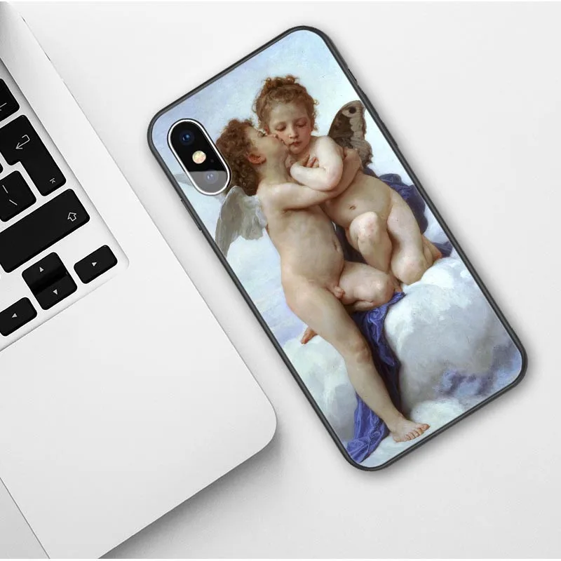 Винтажный чехол для телефона с рисунком Райский Ангел iPhone 11 Pro Max мягкий забавным