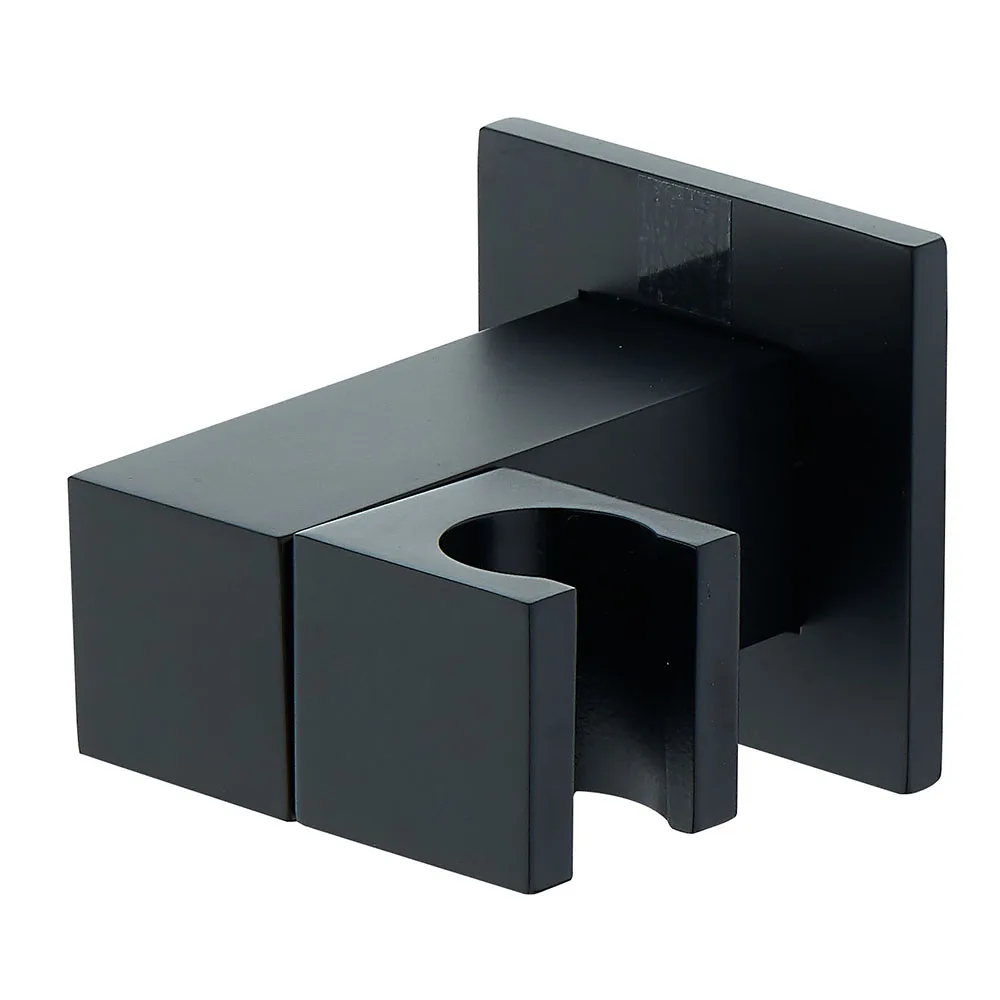 Черная матовая многофункциональная утопленная термостатическая полная Душевая