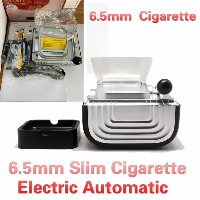 6.5mm Slim Tube Automatic Electric High Speed 110-220v Cigarette Rolling Machine Injector Maker Roller Smoke Tool Gift for Men