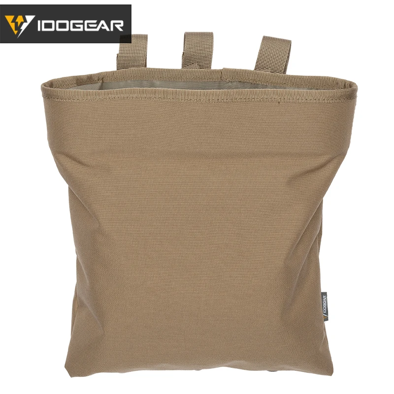 IDOGEAR MOLLE Magazine Dump Pouch Тактический Магнитный Drop Pouch Recycling Bag сумка для хранения 3550 - Цвет: Coyote Brown