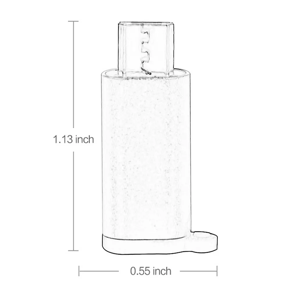 

Mini Portable Aluminum USB-C to Micro USB Adapter with Keychain Anti-lost USB Type-C to Micro USB Convert Connector