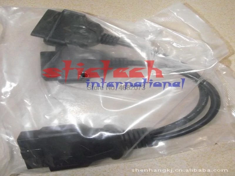 Через dhl или ems 20 штук OBD-II OBD2 16Pin Мужской до 2 Женский удлинитель elm327 16 pin креплением