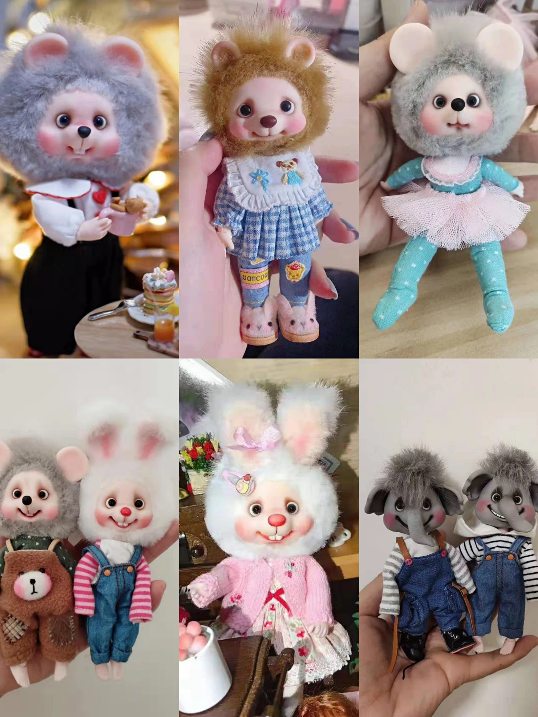 OB куклы с лицом животного Ob11 1/8 индивидуальные BJD головами животных|Куклы| |