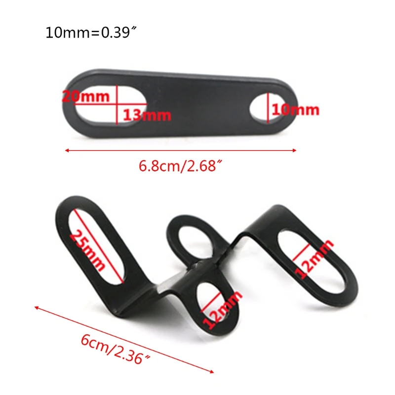 

R3MD 1Pair Motorcycle Turn Signal Relocation Bracket Metal Indicator Lamp Mount Fork Clamp Motorcycle Accessories