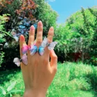 2021 новый тренд супер бабочка кольца индивидуальные Символьные пользуется популярностью открытые кольца на указательный палец для Для женщин, ювелирное изделие, подарок