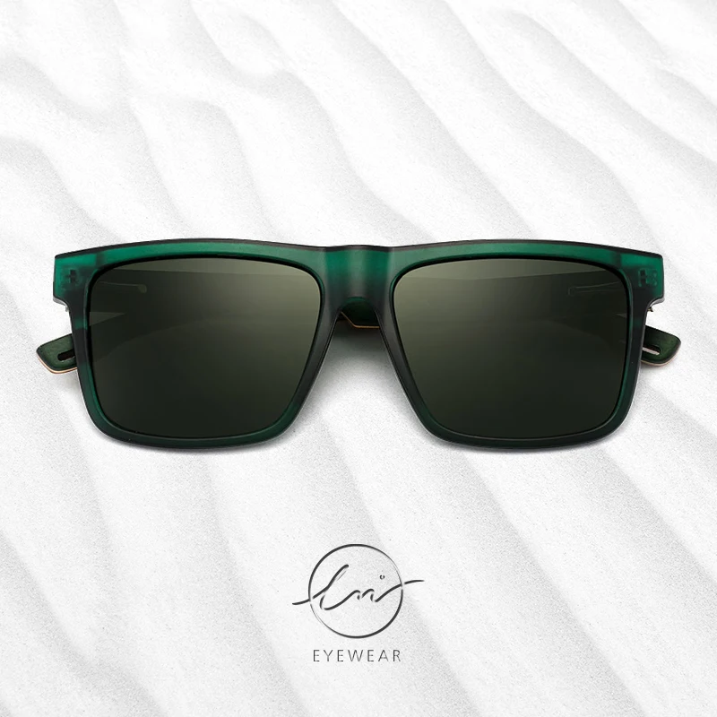 Солнцезащитные очки LM с бамбуковыми натуральными деревянными линзами для мужчин