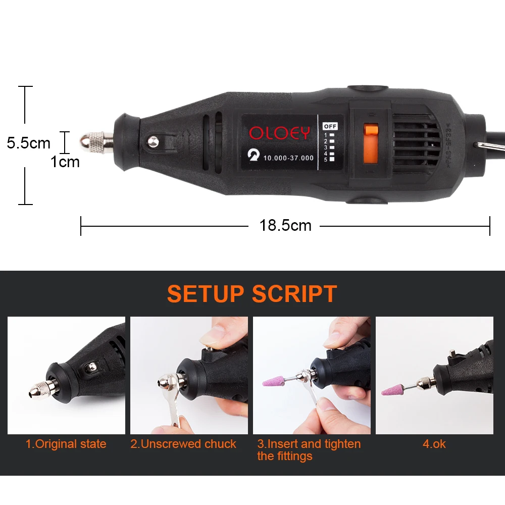 

180W Electric Dremel Mini Drill Electric Drill orbital polisher Rotary Tool grinder Mini-mill Grinding Machine