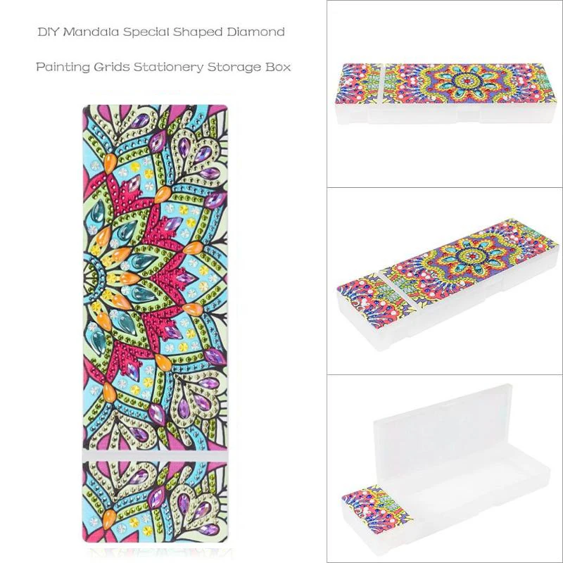 

5D DIY цветок особой формы алмазная живопись канцелярские принадлежности Пенал Стразы Алмазная Вышивка Чехол для хранения для детей Подарки