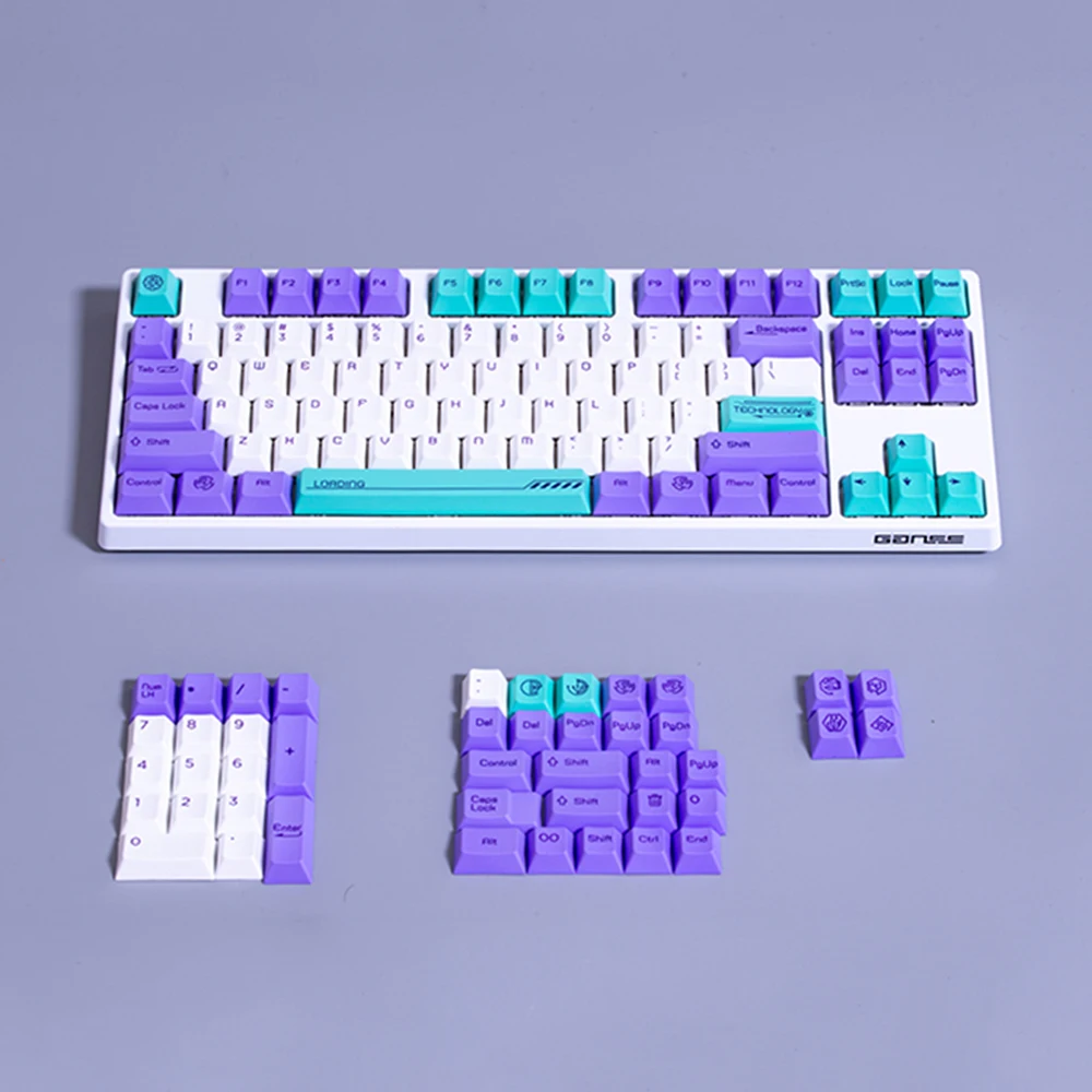 Технология фиолетовый белый зеленый дизайн 109 ключей Вишневый профиль