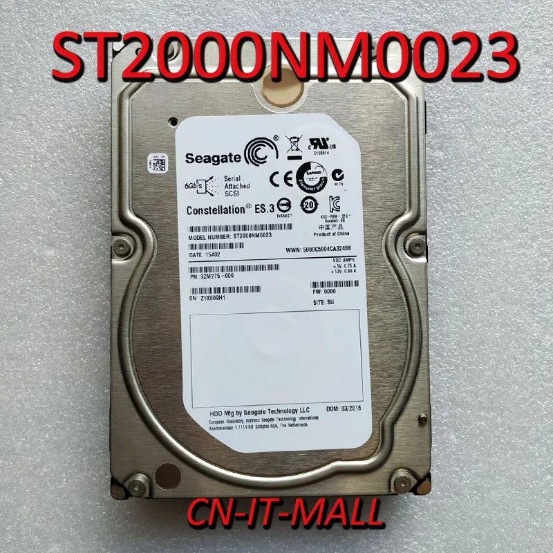 Seagate Constellation ES.3 ST2000NM0023 2 ТБ 7200 RPM 128MB Cache SAS 6 ГБ/сек. 3 5 "корпоративный внутренний