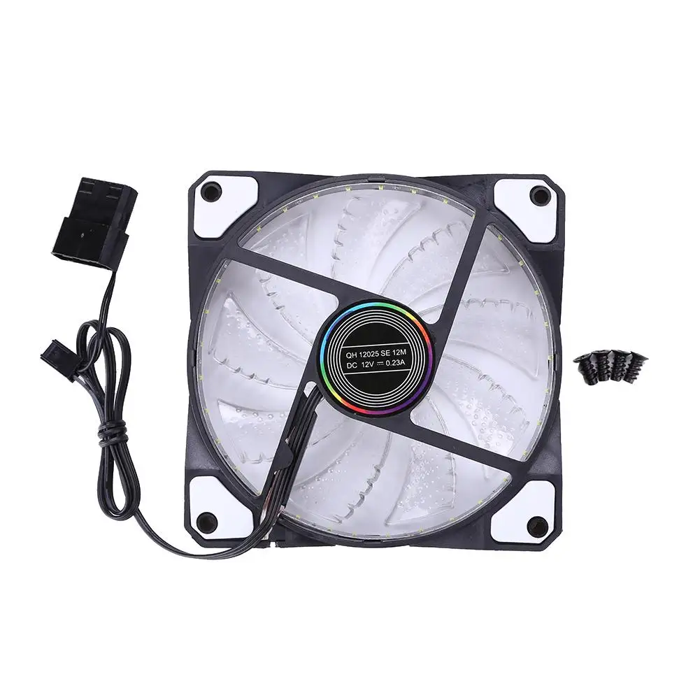 Бесшумный вентилятор для ПК 33 светодиодный 120 мм 12 В светящийся 3Pin/4Pin корпус