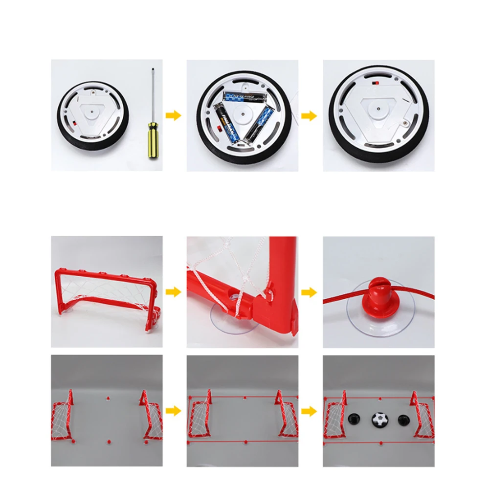 Мигающие дети играть Hover Футбол освещение для забавы воздушная подушка подвесной