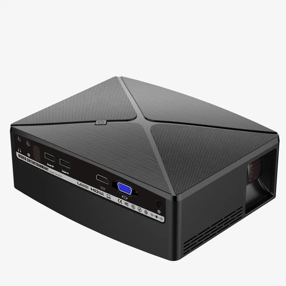 C80 проектор 1280x720 Разрешение Android 6 0 светодиодный 4K Портативный HD мультимедийный