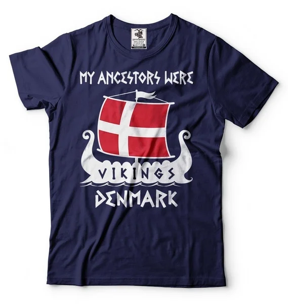 2021 футболка Denmark Viking Heritage Дания наследие предков Викинги рубашка | Мужская одежда