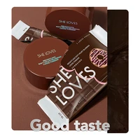 sheloves chocolate powder waterproof oil controlling non removing make up transparent setting powder concealer beauty 6g